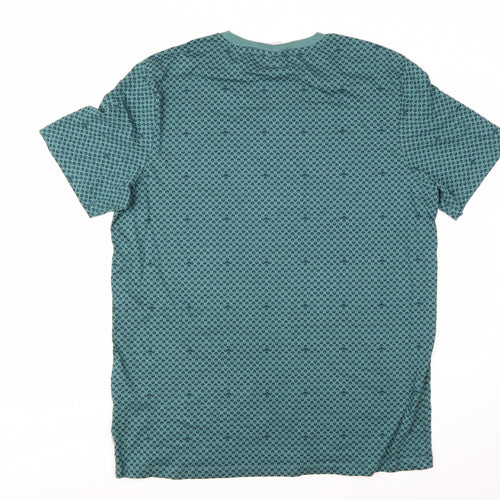 Jack & Jones Men's Green 2XL Graphic Print Crew Neck T-Shirt