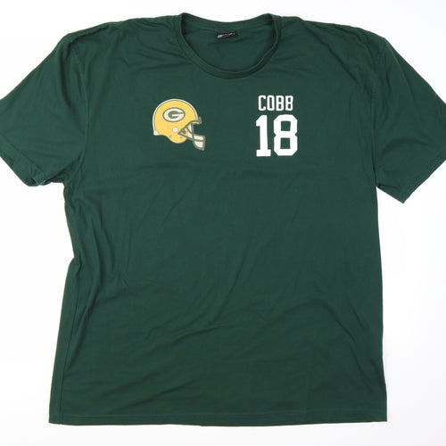Pro RTX Men's Green Sports Graphic 4XL Crew Neck Cotton T-Shirt