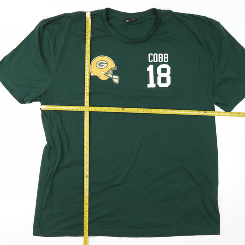 Pro RTX Men's Green Sports Graphic 4XL Crew Neck Cotton T-Shirt