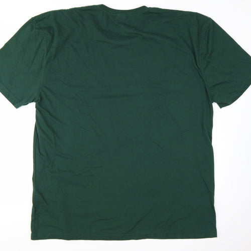 Pro RTX Men's Green Sports Graphic 4XL Crew Neck Cotton T-Shirt