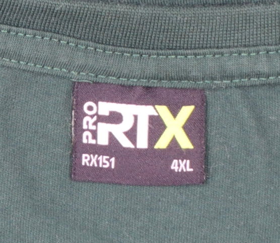 Pro RTX Men's Green Sports Graphic 4XL Crew Neck Cotton T-Shirt