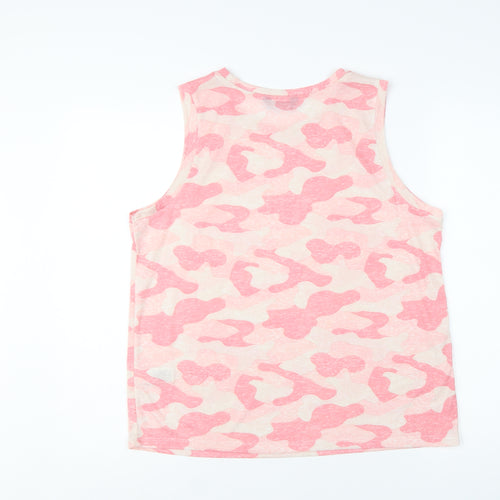 Marks and Spencer Women’s Orange Camouflage Sleeveless Tank Top Size 12