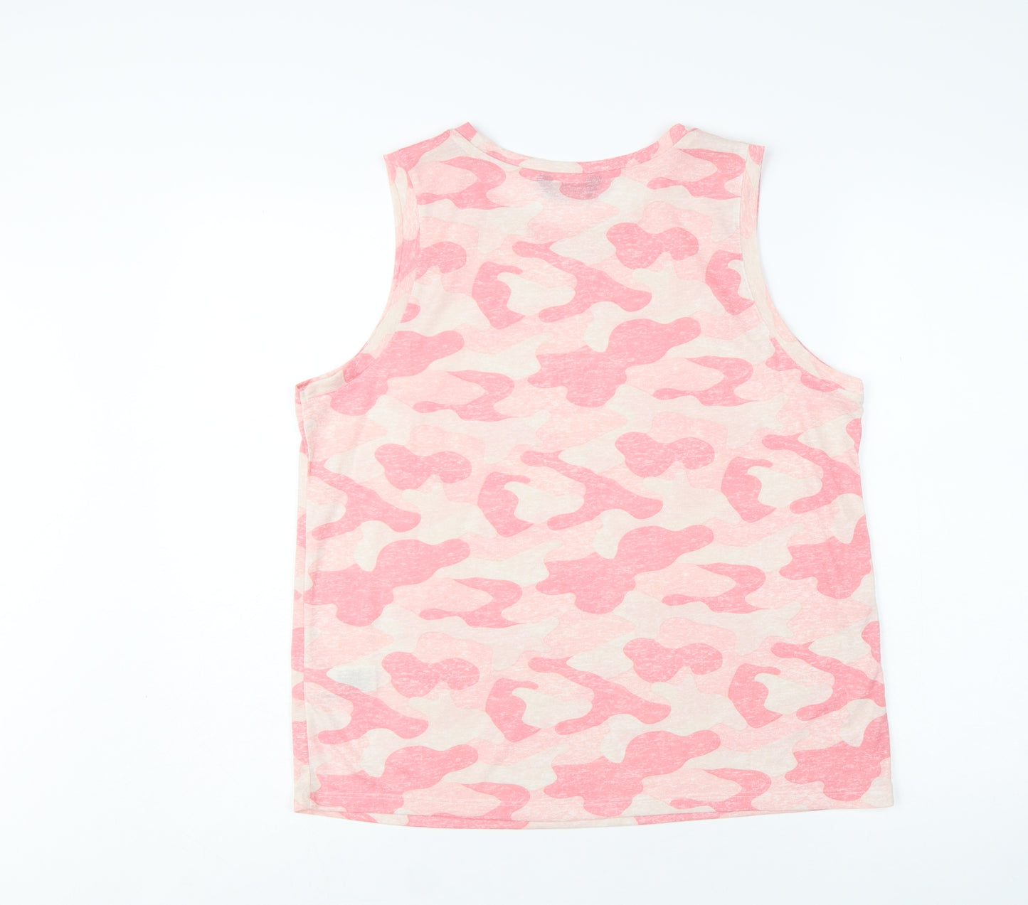 Marks and Spencer Women’s Orange Camouflage Sleeveless Tank Top Size 12