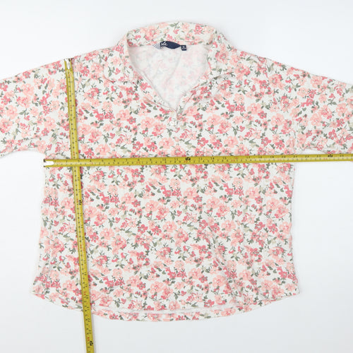 Isle Women's Multicoloured Floral Cotton Collared Button-Up Shirt XL