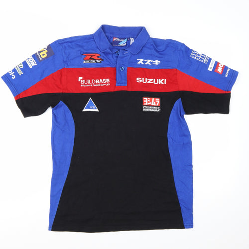 Suzuki Team Buildbase Men's Blue Black Red Polo Shirt Size M