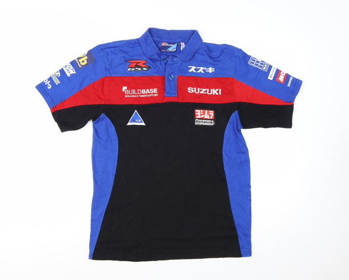 Suzuki Team Buildbase Men's Blue Black Red Polo Shirt Size M