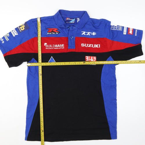 Suzuki Team Buildbase Men's Blue Black Red Polo Shirt Size M