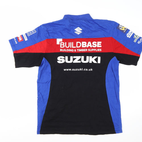 Suzuki Team Buildbase Men's Blue Black Red Polo Shirt Size M