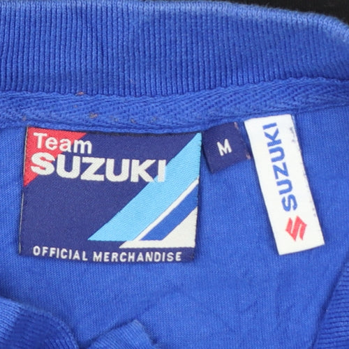 Suzuki Team Buildbase Men's Blue Black Red Polo Shirt Size M