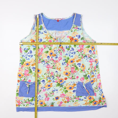 Joe Browns Women's Multicoloured Floral Tunic Tank Top Size 18