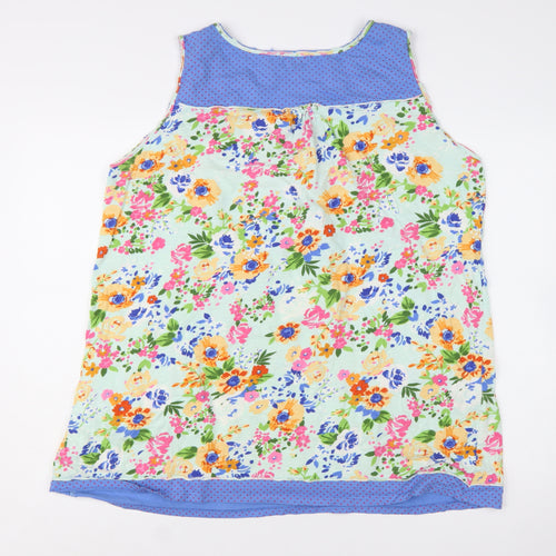 Joe Browns Women's Multicoloured Floral Tunic Tank Top Size 18