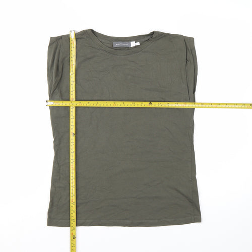 Mint Velvet Women's Green Sleeveless Cotton T-Shirt Size S