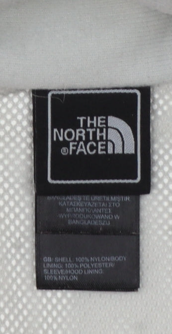 The North Face Women Grey Hooded Rain Coat Jacket M