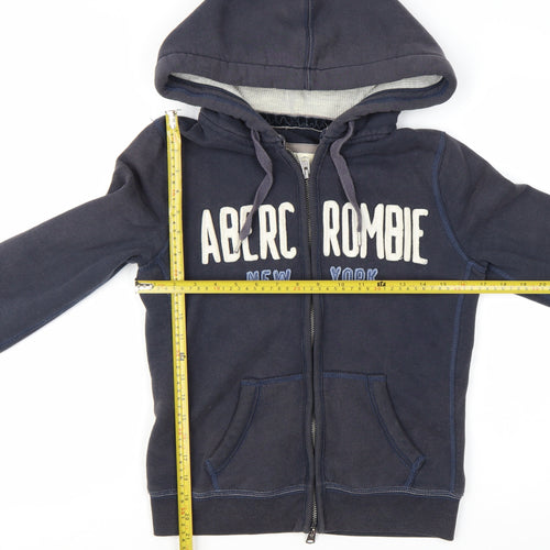 Abercrombie & Fitch Womens Navy Blue Full Zip Hoodie M