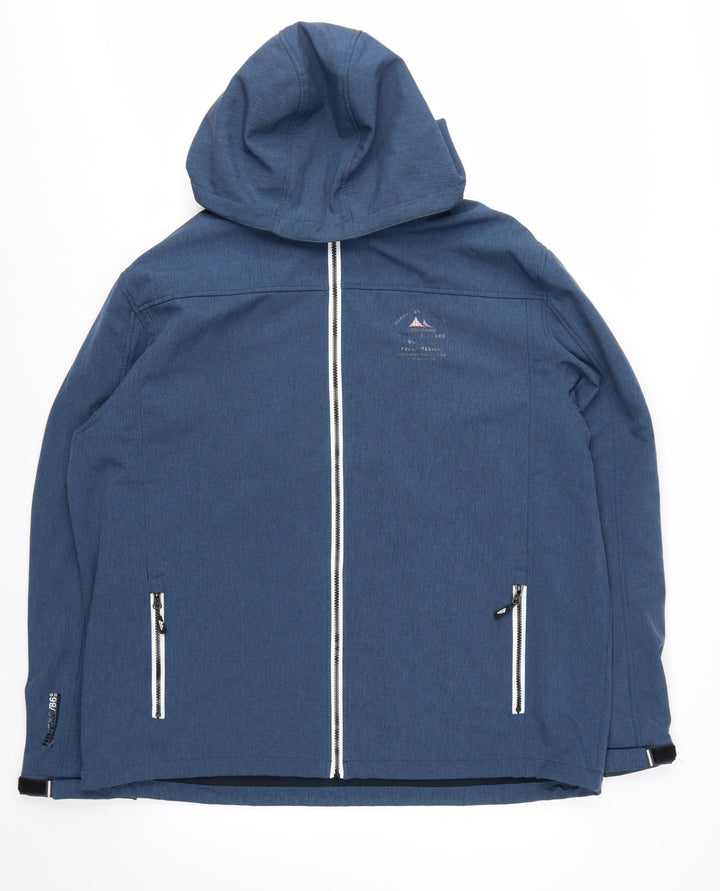 Nordberg Men's Blue Softshell Hooded Outdoor Jacket 4XL