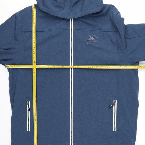 Nordberg Men's Blue Softshell Hooded Outdoor Jacket 4XL