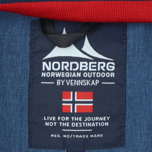 Nordberg Men's Blue Softshell Hooded Outdoor Jacket 4XL