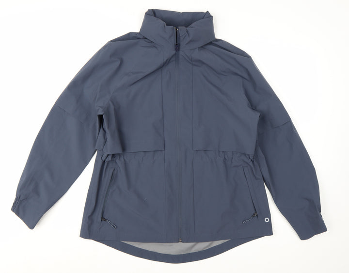 Marks and Spencer Women Blue Size 10 Lightweight Rain Coat Jacket