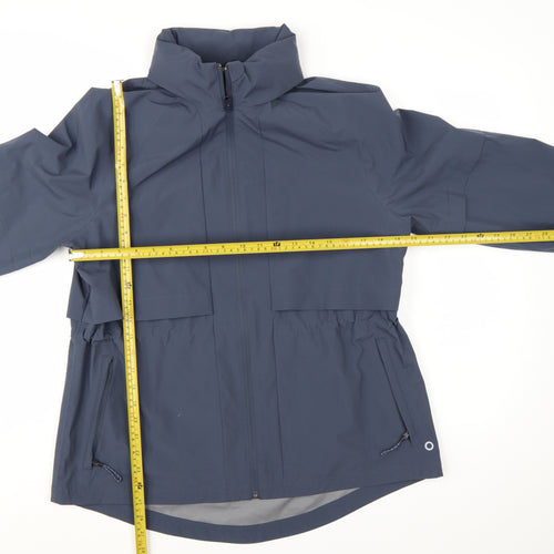 Marks and Spencer Women Blue Size 10 Lightweight Rain Coat Jacket