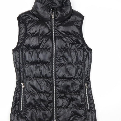 GOLFINO Women's Black Puffer Waistcoat UK 8 Lightweight Down Vest