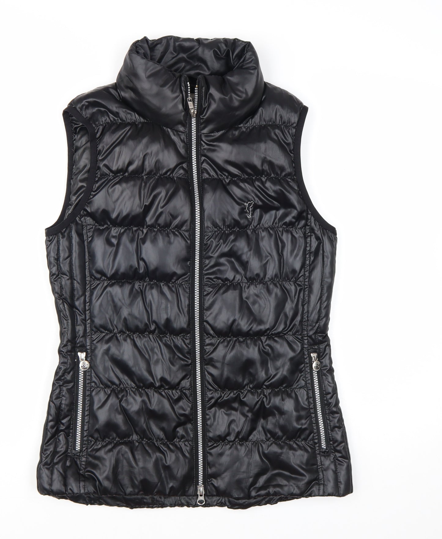 GOLFINO Women's Black Puffer Waistcoat UK 8 Lightweight Down Vest