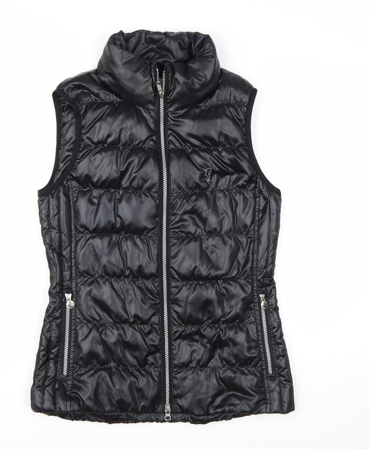 GOLFINO Women's Black Puffer Waistcoat UK 8 Lightweight Down Vest