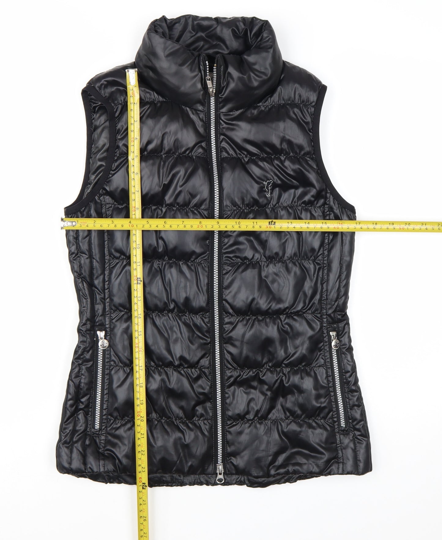 GOLFINO Women's Black Puffer Waistcoat UK 8 Lightweight Down Vest