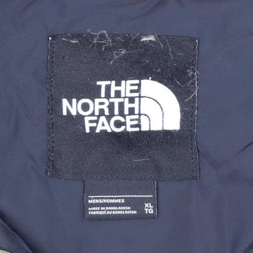 The North Face Men's Green Camouflage Puffer Jacket XL Hooded Down