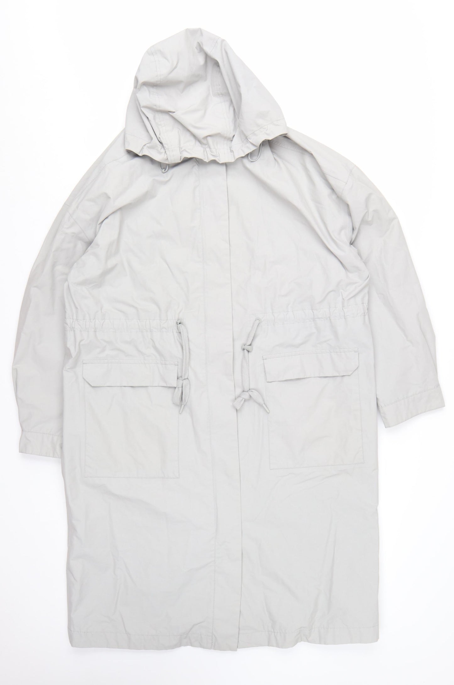 Seasalt Cornwall Women’s Grey Waterproof Hooded Rain Coat UK 14