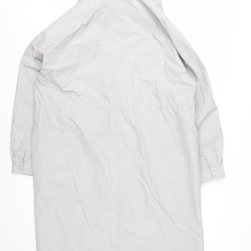 Seasalt Cornwall Women’s Grey Waterproof Hooded Rain Coat UK 14