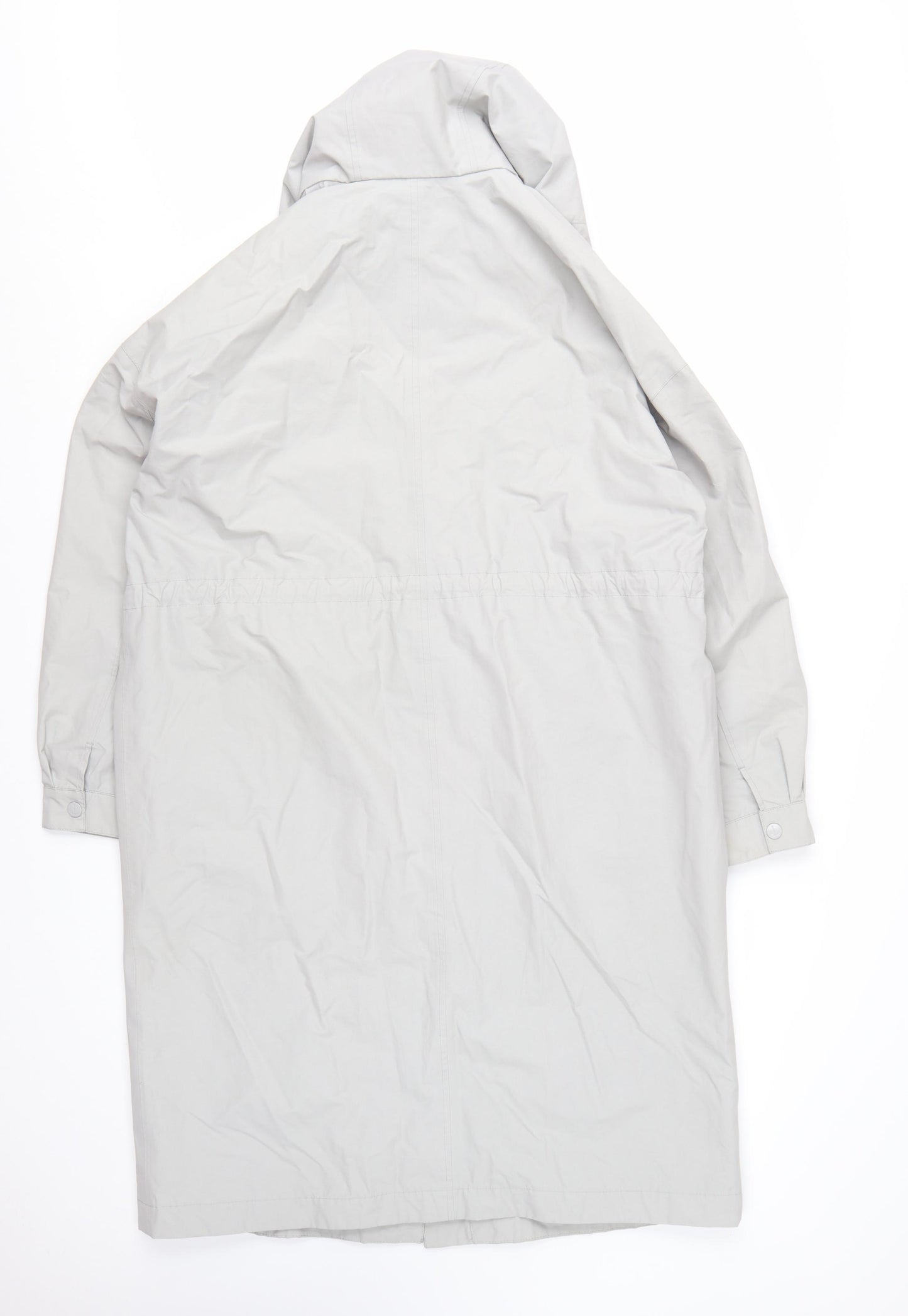 Seasalt Cornwall Women’s Grey Waterproof Hooded Rain Coat UK 14