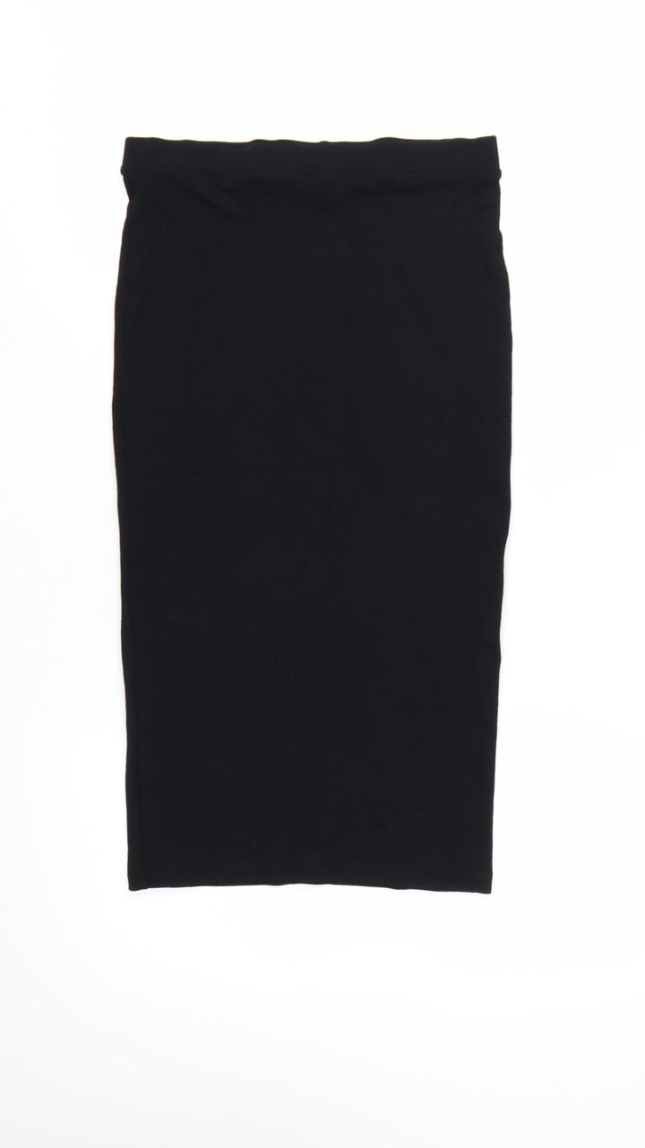 Next Women Black Size 10 Pencil Stretch Skirt