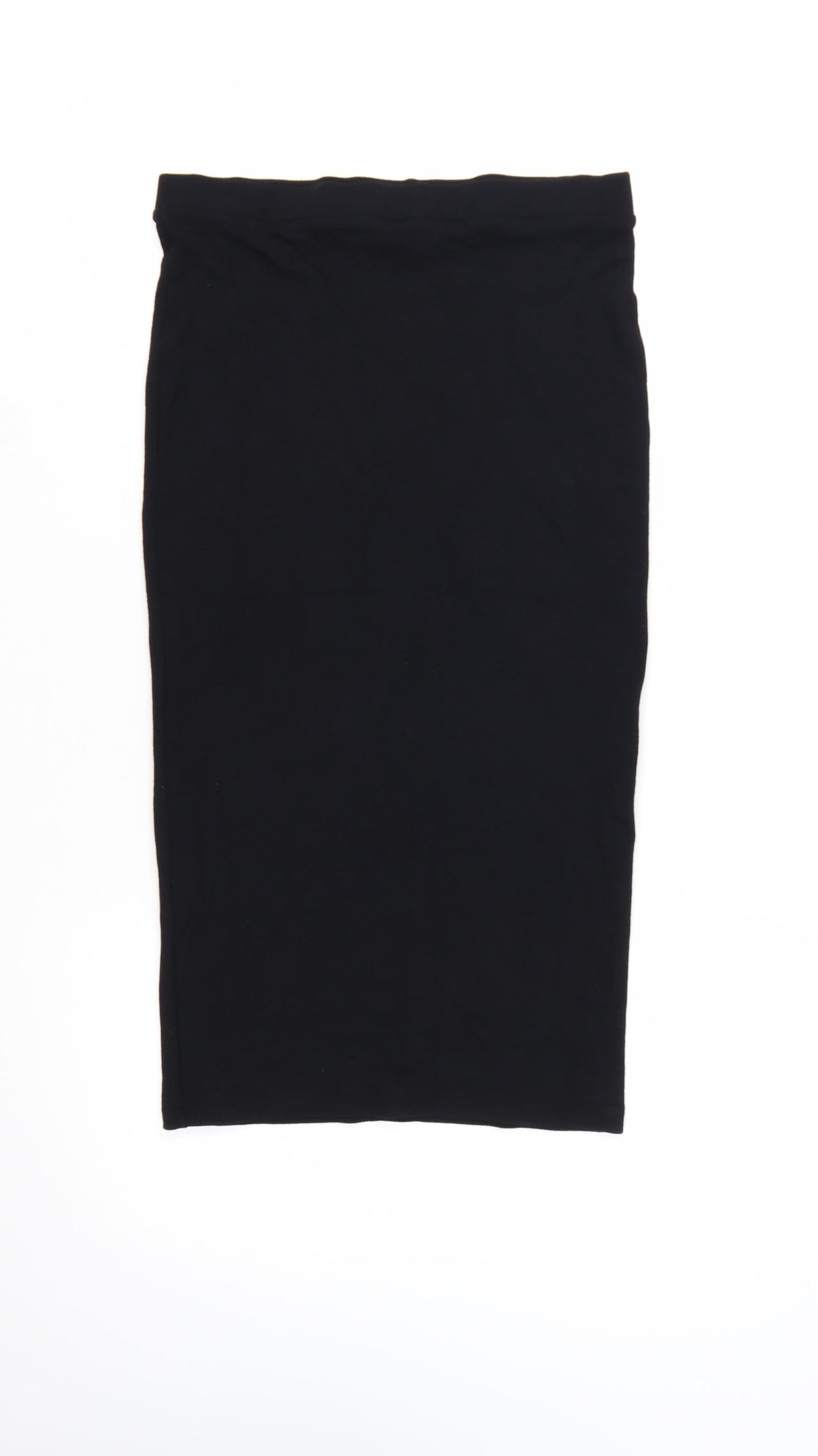 Next Women Black Size 10 Pencil Stretch Skirt