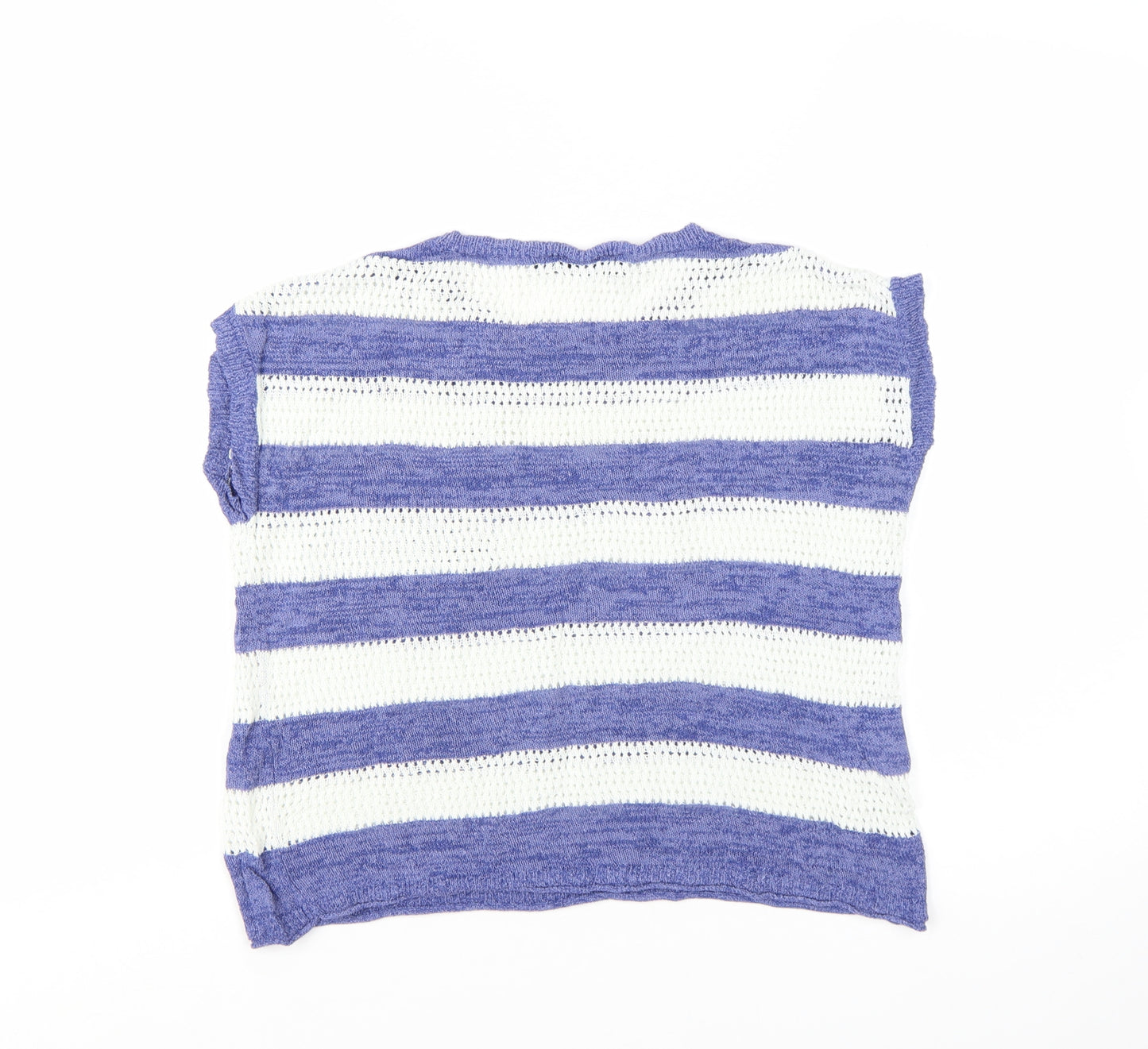 Next Women’s Blue White Striped Knit Pullover Jumper Size 10