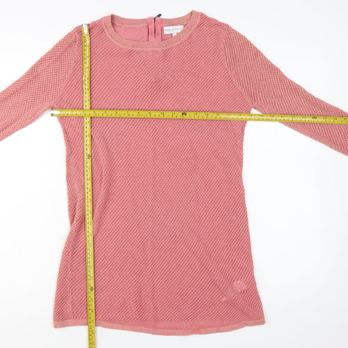 Next Maternity Pink Knit Crew Neck Long Sleeve Pullover Jumper Size 10