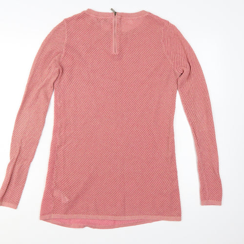 Next Maternity Pink Knit Crew Neck Long Sleeve Pullover Jumper Size 10