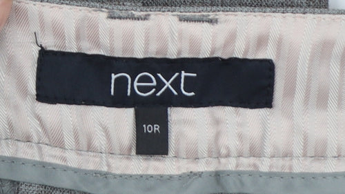 Next Women's Grey Size 10 Regular Straight Leg Work Trousers