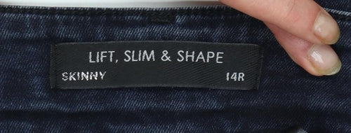 Next Women’s Blue Lift Slim & Shape Skinny Jeans Size 14R