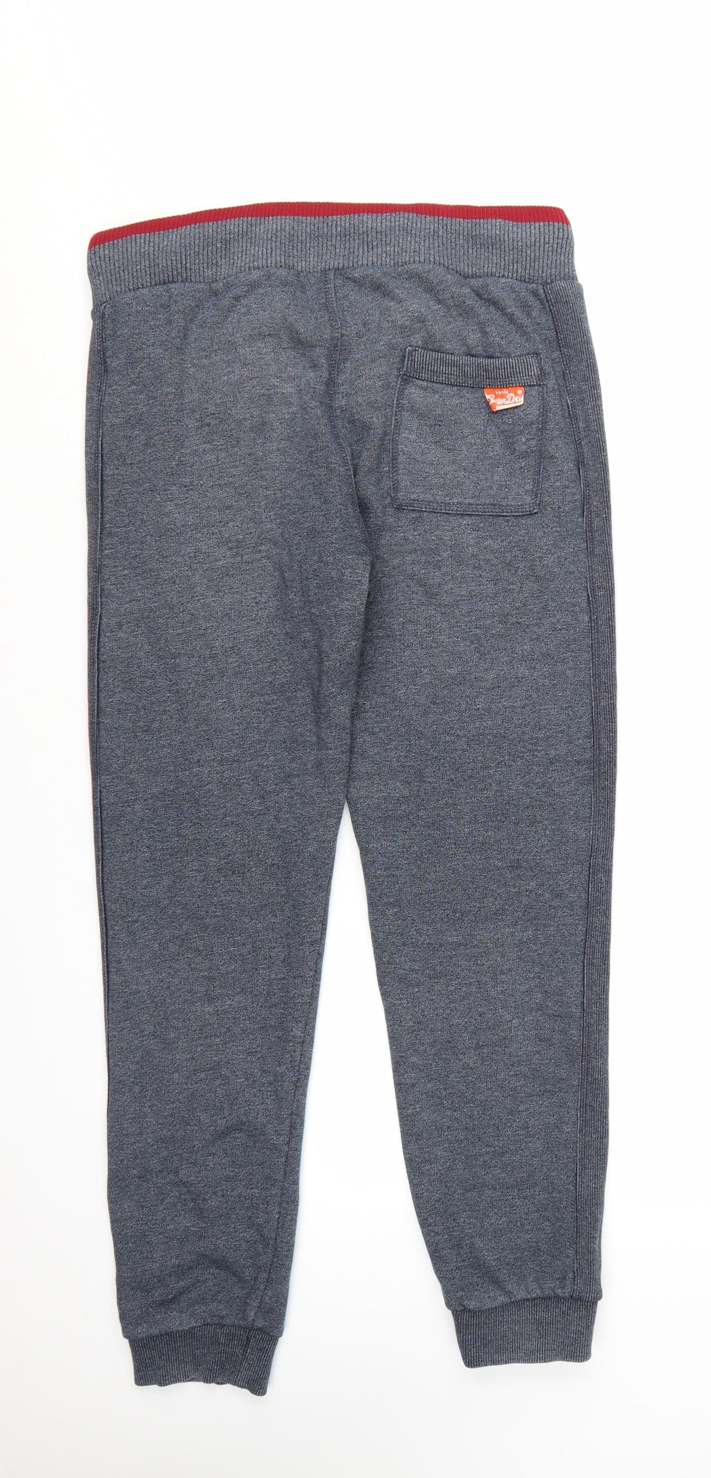 Superdry Men’s Grey Slim Fit Joggers Size S Elastic Waist