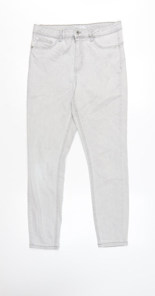 Primark Women Grey Skinny Jeans Size 14 Stretch Denim Co.