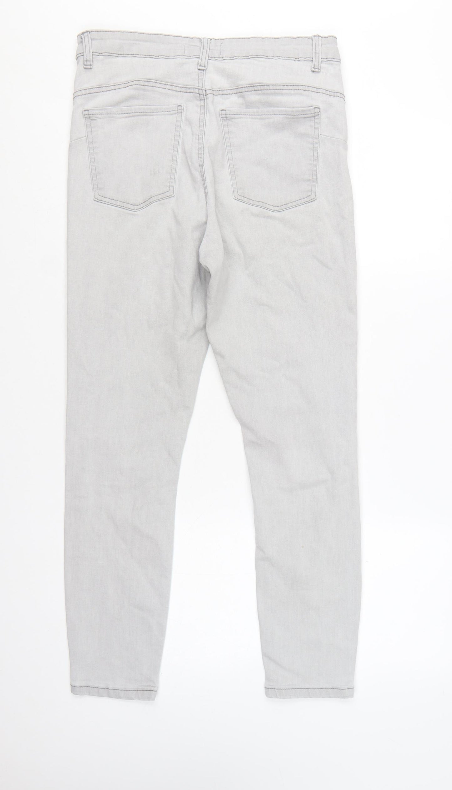 Primark Women Grey Skinny Jeans Size 14 Stretch Denim Co.