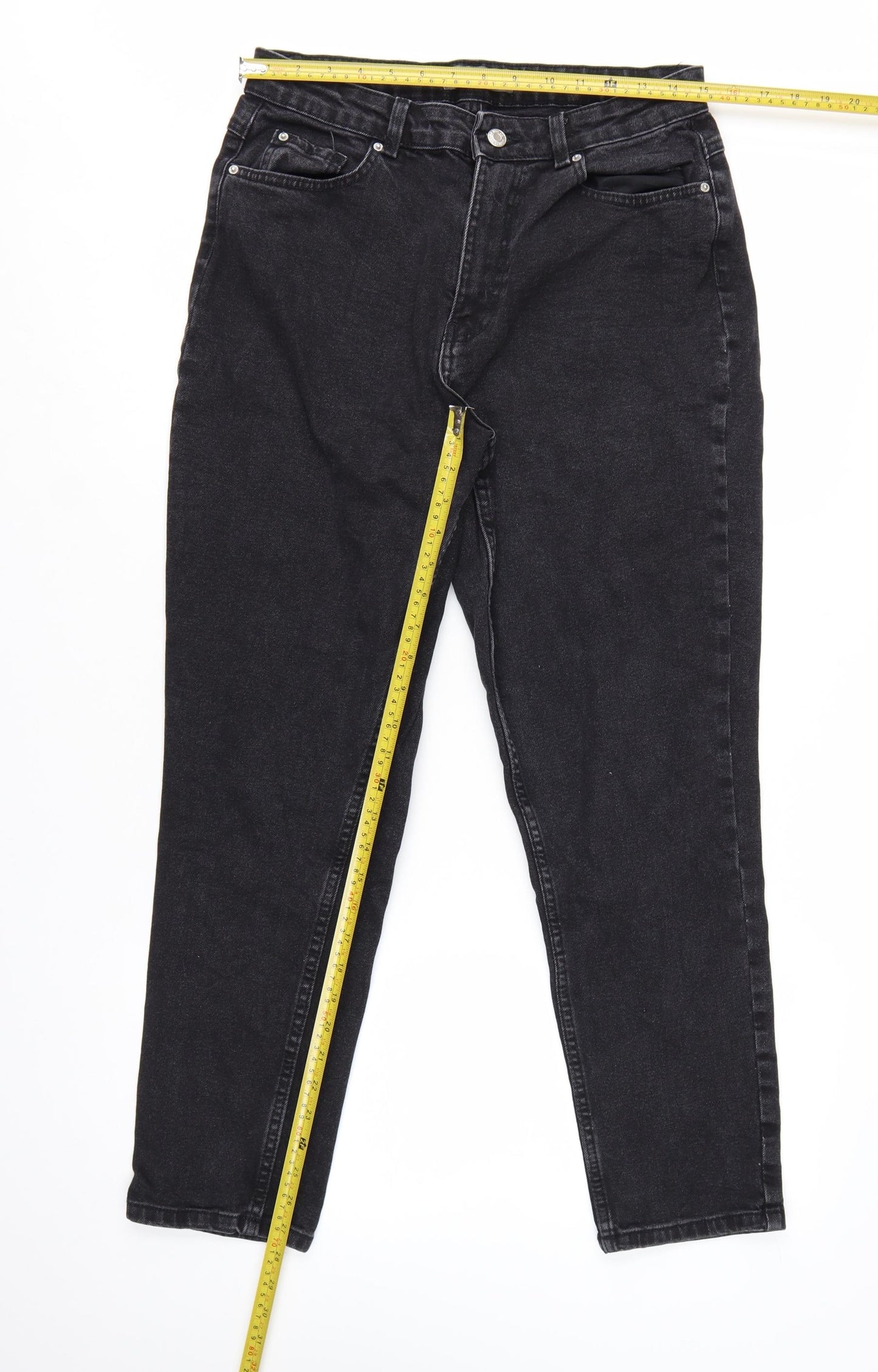 Primark Women’s Black Skinny Jeans Size 12 Mid Rise Denim