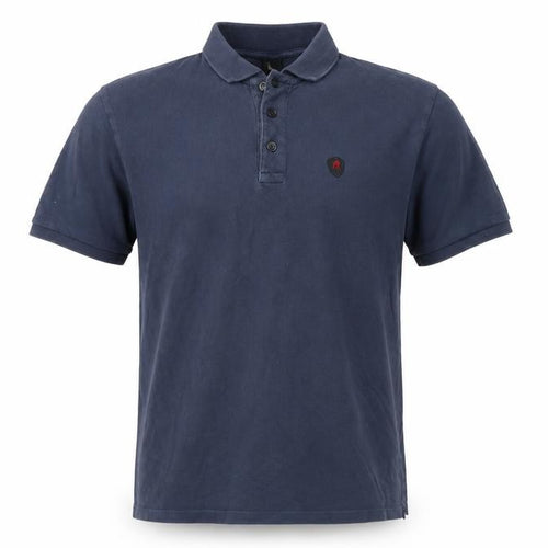 Replay Men's Blue Cotton Polo Shirt Size L Short Sleeve