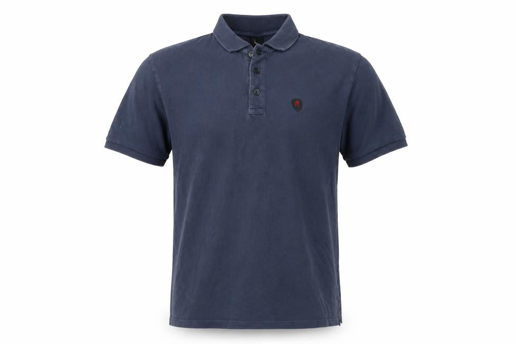 Replay Men's Blue Cotton Polo Shirt Size L Short Sleeve