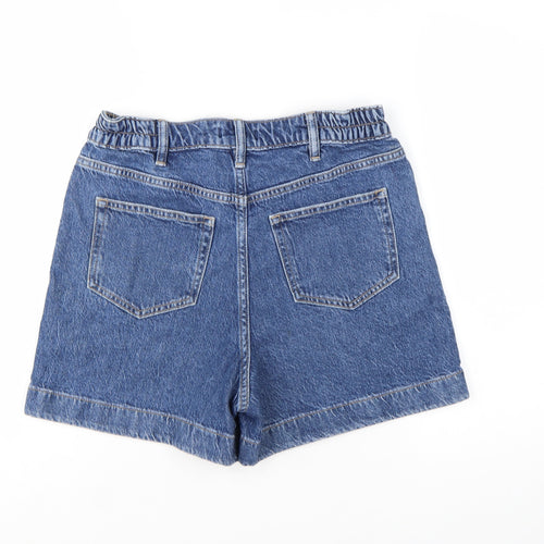 F&F Women Blue Denim Mom Shorts Size 8 Relaxed Fit