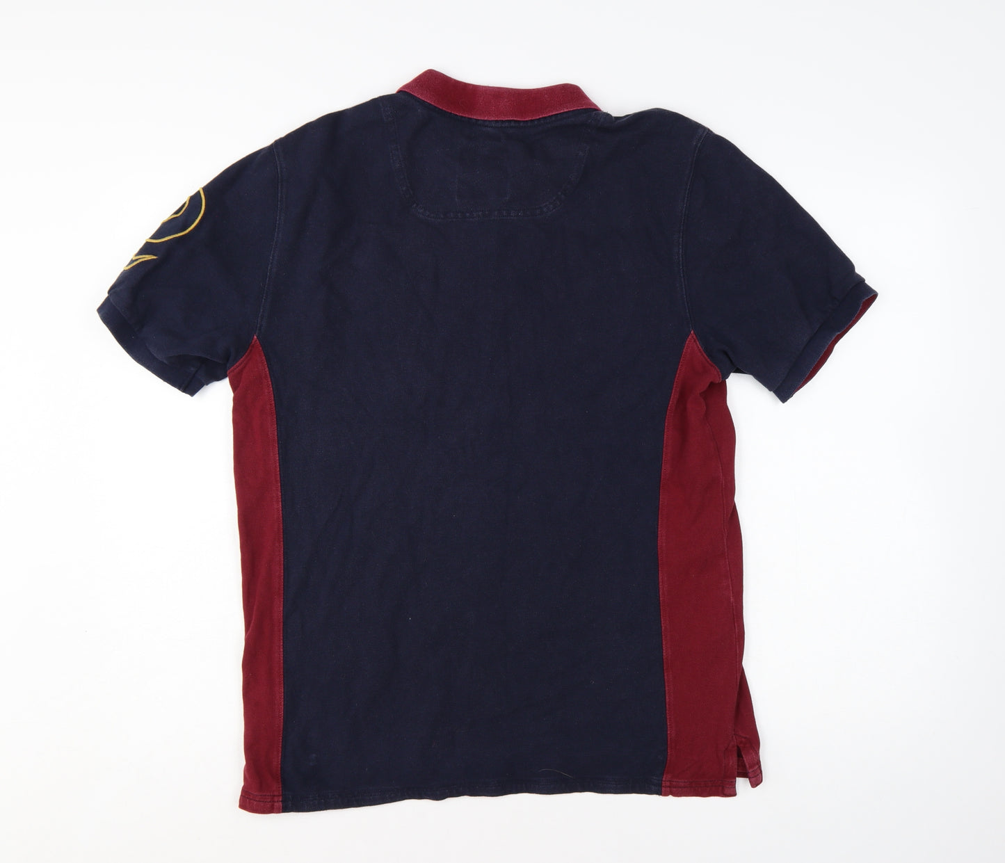 Joules Men's Multicoloured Classic Fit Polo Shirt Size M Cotton