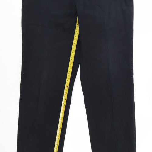 Marks and Spencer Men's Black Slim Chino Trousers 34W 29L