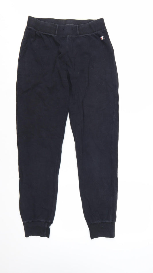 Champion Women Black Small Jogger Sweatpants Cotton Blend