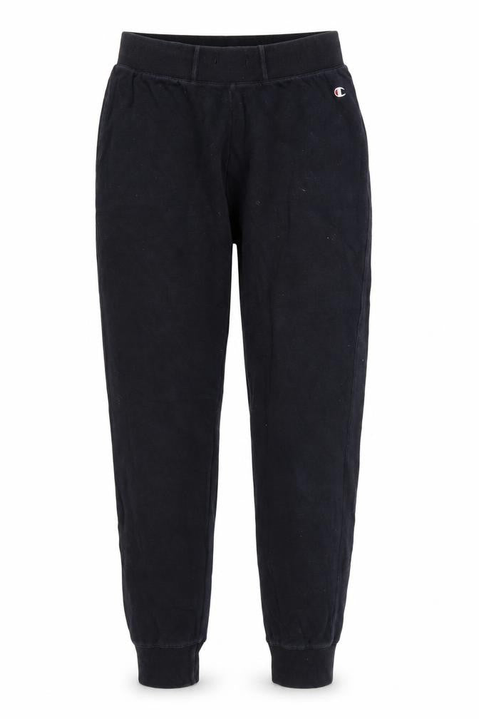 Front view of Champion Women Black Small Jogger Sweatpants Cotton Blend