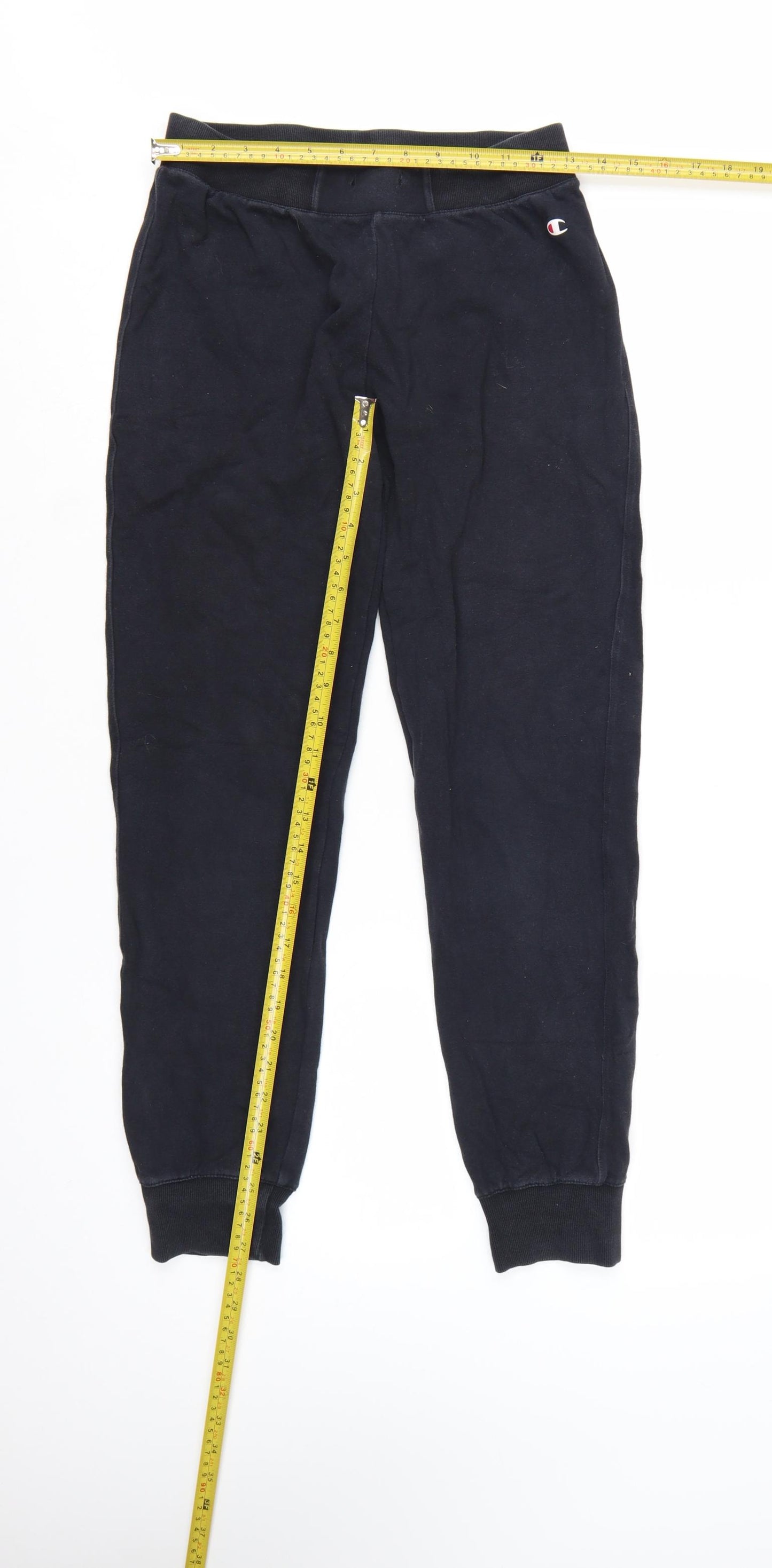 Champion Women Black Small Jogger Sweatpants Cotton Blend